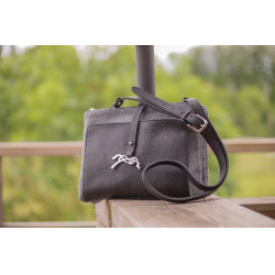 Saco Pénélope Pablito modelo grande Padrão espinha de peixe / preto