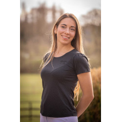 Camiseta Pénélope Techty de mangas curtas Cinzento