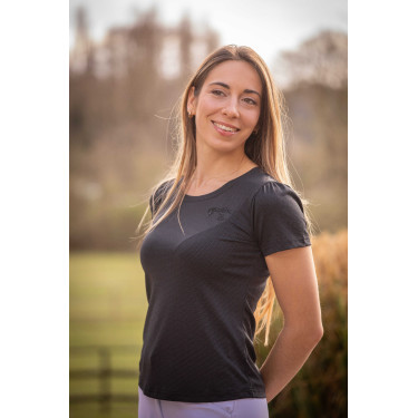 Camiseta Pénélope Techty de mangas curtas Cinzento