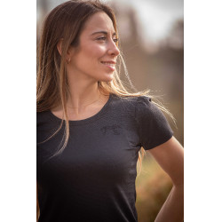 Camiseta Pénélope Techty de mangas curtas Cinzento