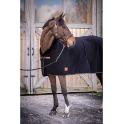 Manta Polar Diagonal Paddock Sport Preto