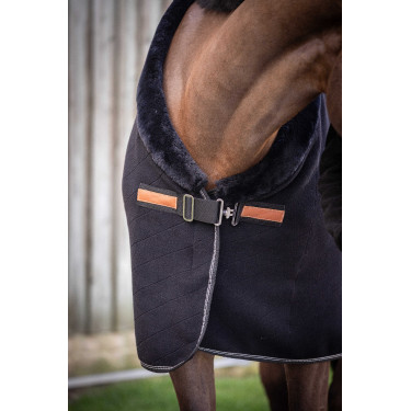 Manta Polar Diagonal Paddock Sport Preto