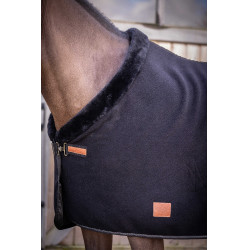 Manta Polar Diagonal Paddock Sport Preto