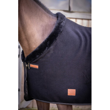 Manta Polar Diagonal Paddock Sport Preto