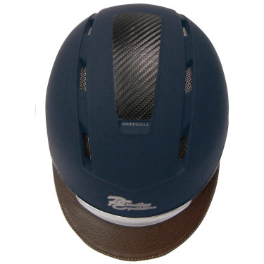 Capacete Privilege Equitação CONFORTO Marinho / castanho Azul
