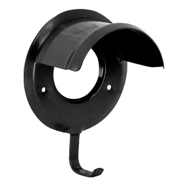 Suporte de cabeçada revestido de plástico Preto