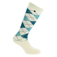 Meias Equithème Argyle feminina Bege / cru Meias Equithème Argyle feminina Bege / cru