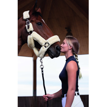 Caveção Equithème Teddy Chocolate / cru Castanho