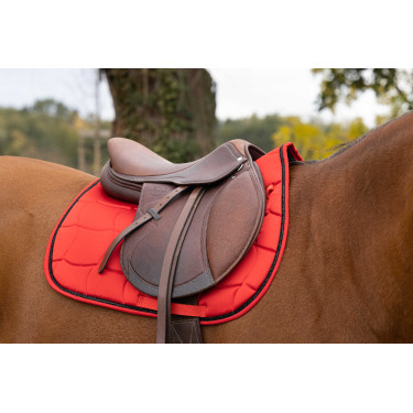 Almofada de sela Equithème Satin Vermelho Almofada de sela Equithème Satin Vermelho