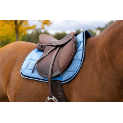 Almofada de sela Equithème Satin Azul denim