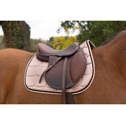 Almofada de sela Equithème Satin Ouro rosa