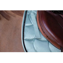Almofada de sela Equithème Satin Cinza azul Cinzento