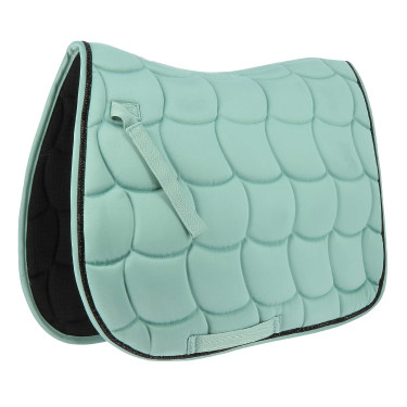 Almofada de sela Equithème Satin Cinza azul Cinzento