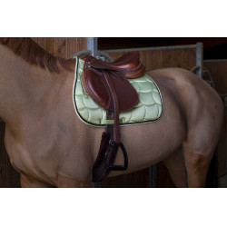 Almofada de sela Equithème Satin Verde claro
