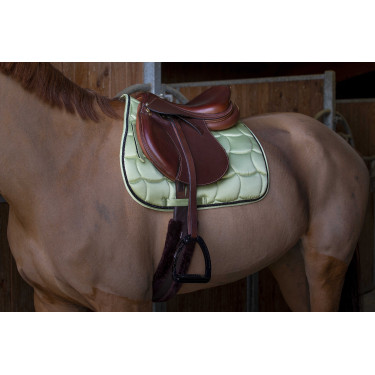 Almofada de sela Equithème Satin Verde claro