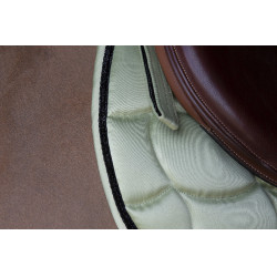Almofada de sela Equithème Satin Verde claro