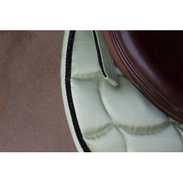 Almofada de sela Equithème Satin Verde claro