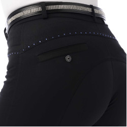 Calça Equithème Safir Preto / azul