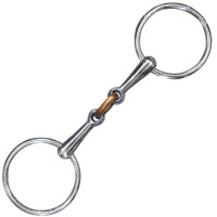 Filete 2 argolas Dupla Rutura Privilège Equitação Inox / oliva cobre