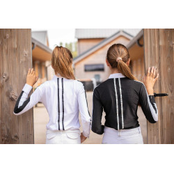 Camisa de competição Pénélope Showshirt Branco