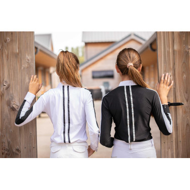 Camisa de competição Pénélope Showshirt Branco