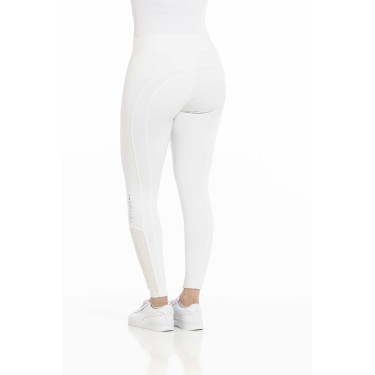 Calça Equithème Brigitte com fundo de silicone Branco