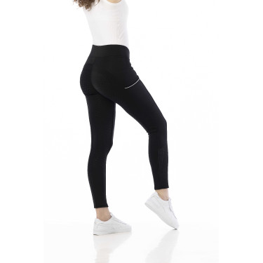 Calça Equithème Brigitte com fundo de silicone Preto