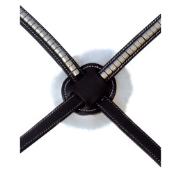 Muserolle croisée Deauville Privilege Equitation Noir Muserolle croisée Deauville Privilege Equitation Noir