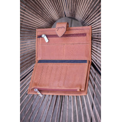 Carteira Pénélope Bertille Conhaque Castanho