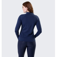 Camisola Polo 1/4 Zip Horseware inverno Strive mulher Marinho Azul-marinho