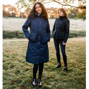 Casaco Horseware Newmarket feminino Marinho Azul-marinho