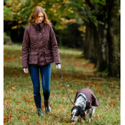 Casaco encerado Horseware Newmarket feminino Castanho Horseware