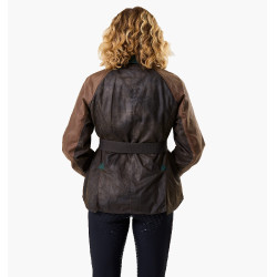 Manteau encerado Horseware 40 anos mulher Bay heritage / verde rambo