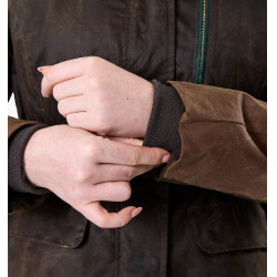 Manteau encerado Horseware 40 anos mulher Bay heritage / verde rambo