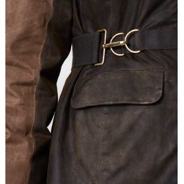 Manteau encerado Horseware 40 anos mulher Bay heritage / verde rambo