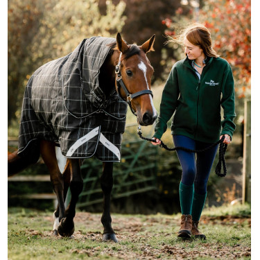 Cobertor Horseware Rhino Turnout Bundle liner 0g e 200g Xadrez preto / preto e branco