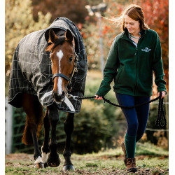 Cobertor Horseware Rhino Turnout Bundle liner 0g e 200g Xadrez preto / preto e branco