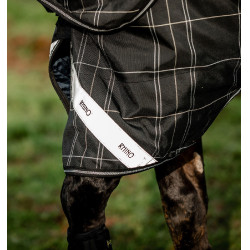 Cobertor Horseware Rhino Turnout Bundle liner 0g e 200g Xadrez preto / preto e branco Motivos Cobertor Horseware Rhino Turnout Bundle liner 0g e 200g Xadrez preto / preto e branco Motivos