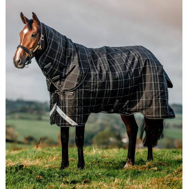 Cobertor Horseware Rhino Turnout Bundle liner 0g e 200g Xadrez preto / preto e branco Motivos