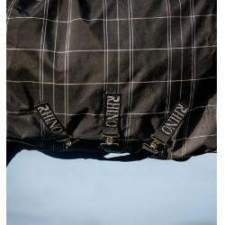 Cobertor Horseware Rhino Turnout Bundle liner 0g e 200g Xadrez preto / preto e branco Motivos