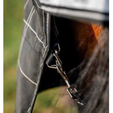 Cobertor Horseware Rhino Turnout Bundle liner 0g e 200g Xadrez preto / preto e branco Motivos