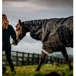 Cobertor Horseware Rhino Turnout Bundle liner 0g e 200g Xadrez preto / preto e branco Motivos