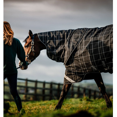 Cobertor Horseware Rhino Turnout Bundle liner 0g e 200g Xadrez preto / preto e branco Motivos