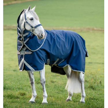 Manta Horseware Amigo 1200D FieldSafe Plus Turnout 0g Marinho / cinza titânio / prata Azul-marinho
