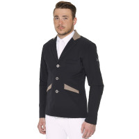 Casaco DIEGO masculino Privilege Equitação Preto / taupe Casaco DIEGO masculino Privilege Equitação Preto / taupe