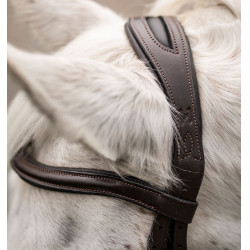 Bridão pônei Horseware com noseband flash Castanho