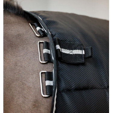 Cobertor de estábulo Easy-Layer Horseware 100 g Preto / preto / prata