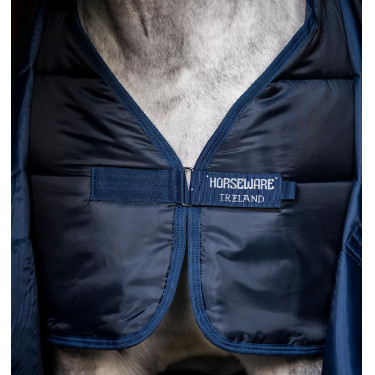 Cobertura de estábulo Horseware Amigo Ripstop Insulator 50g Dinastia verde / marinho / prateado