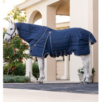 Cobertura Horseware Rambo Optimo Stable Plus 200g Marinho / tempestade / cinza prateado Azul-marinho