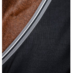 Cobertura de estábulo Horseware Rambo® 400g 1000D Preto / tempestade / cinza prateado